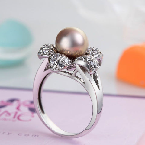 nhẫn ngọc trai - pearl ring - AME Jewellery