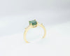 Nhẫn nữ Vàng Đá quý tự nhiên Oval Green Tourmaline Ring in 14K Yellow Gold | AME Jewellery