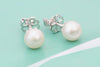 Bông tai Ngọc trai nước ngọt White Freshwater Pearl Earrings - AME Jewellery
