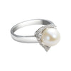 Nhẫn Ngọc trai Nước ngọt trắng Freshwater pearl triangle ring - AME Jewellery