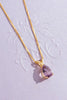 Mặt dây Vàng Đá quý thiên nhiên Pear-shaped Amethyst Pendant Necklace in 14K Yellow Gold | AME Jewellery