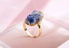 Nhẫn Vàng 14K Tỳ hưu Đá quý thiên nhiên Sapphire Carved Pixiu Gold Ring | AME Jewellery