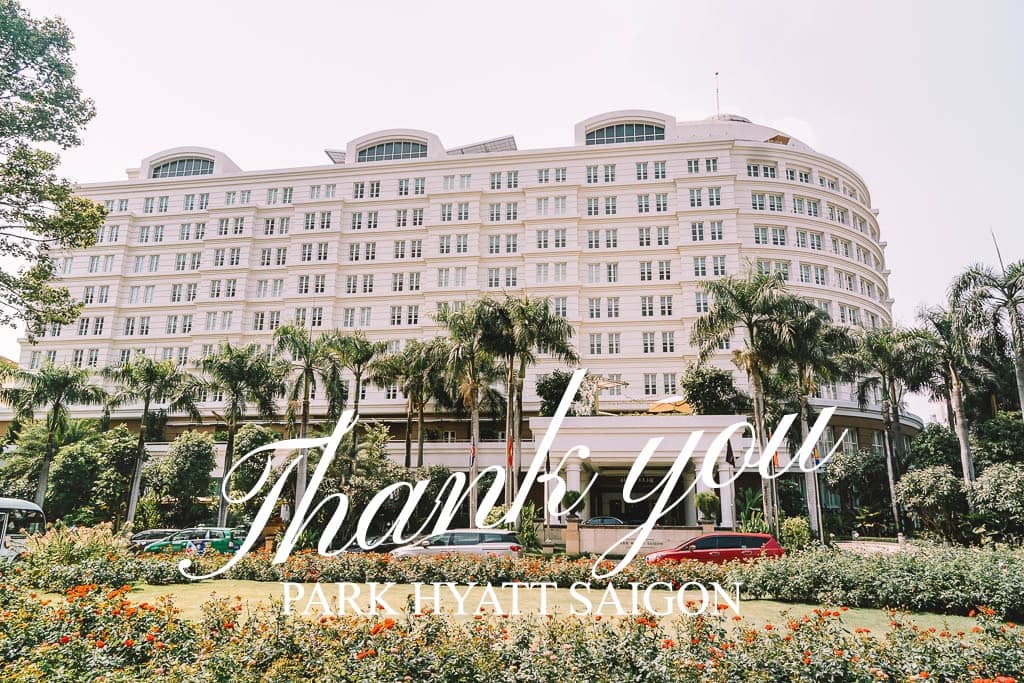 Thank you, Park Hyatt Saigon AME Jewellery