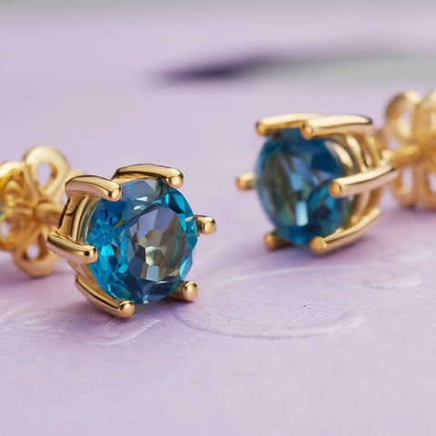 Bông tai Đá quý tự nhiên - Natural Gemstone Earrings - AME Jewellery