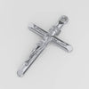 Jesus Crucifix Cross Pendant Pendant Necklace 14K White Gold | AME Jewellery