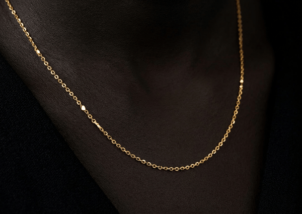 The Flat Cable Chain Necklace in 14-karat Yellow Gold by AME Jewellery 