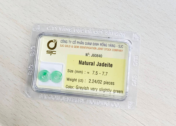 2.24 carat Burmese BI / Donut Circle Jadeite Jade from AME Jewellery