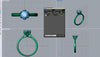 3d design 6-prong setting ring - AME Jewellery