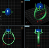 3D design of Jade Ring - AME Jewellery