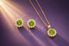 bộ trang sức đá quý tự nhiên halo perido- AME Jewellery