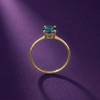 Bague en or jaune 14K et topaze bleue de Londres naturelle -  AME Jewellery.
