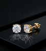 Bông tai Vàng 14K Đá quý tự nhiên Topaz trắng của AME Jewellery