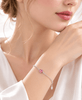Bracelet Bracelet en topaze rose naturelle ovale de 7 × 5 mm en argent -  AME Jewellery.