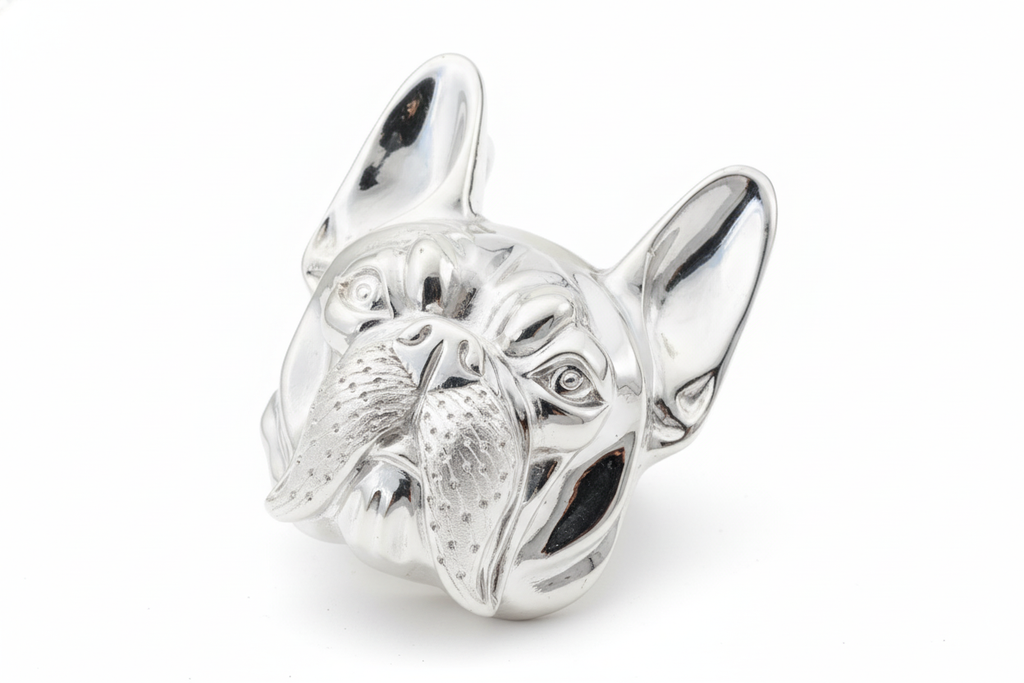Bulldog Belt Buckle in Silver - Luxury Accessories - AME Jewellery