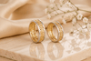 Discover the enchanting elegance of Celtic knot rings, expertly crafted in 14-karat yellow and white gold by AME Jewellery.