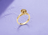 Nhẫn Vàng Đá quý thiên nhiên Brownish Yellow Citrine 6-prong Ring in 14K yellow Gold by AME Jewellery