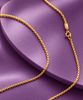 Collier chaîne à maillons carrés en or jaune 14 carats par AME Jewellery pour femme. 