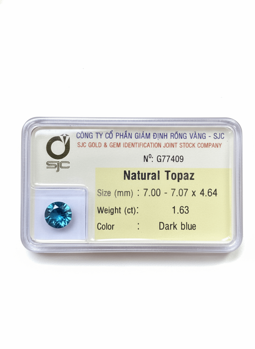 Natural London Blue Topaz by AME Jewellery