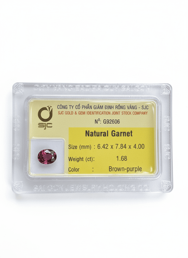 Đá quý thiên nhiên Oval Red Garnet 