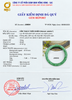 Burmese Jadeite Jade Bangle certificate, size 53.3 mm from AME Jewellery