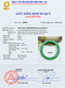 Burmese Jadeite Jade Bangle certificate, size 51.9 mm from AME Jewellery 
