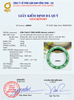 Burmese Jadeite Jade Bangle certificate, size 58.8 mm by AME Jewellery.