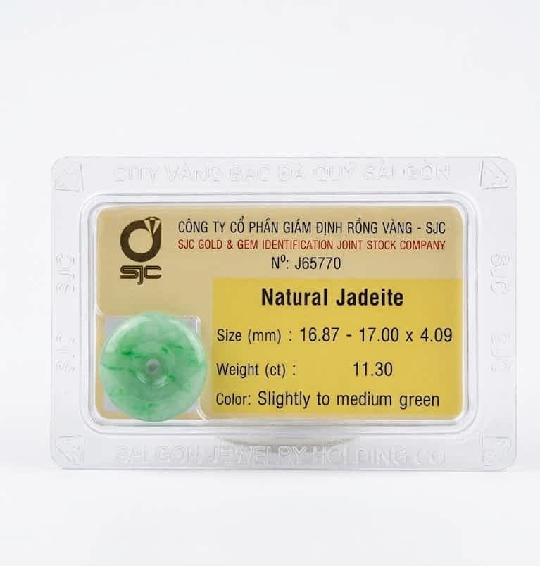 Burmese Natural Donut Circle Jadeite Jade from AME Jewellery