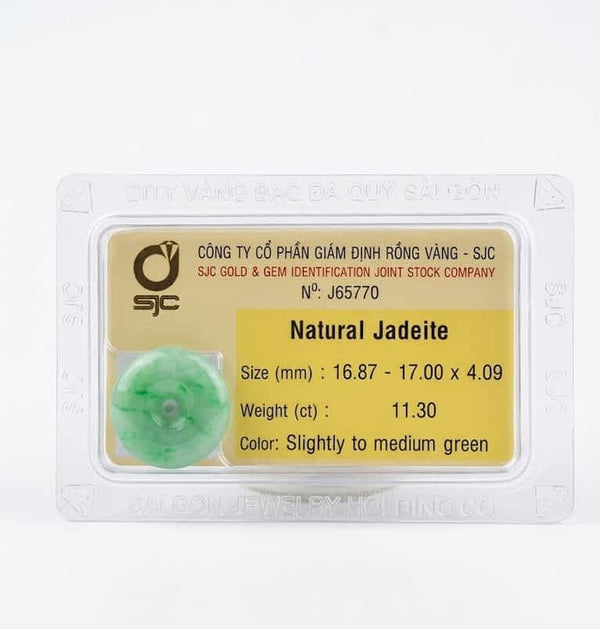 Burmese Natural Donut Circle Jadeite Jade from AME Jewellery