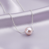Dây chuyền Vàng trắng Ngọc trai Single Lavender Pearl Chain Necklace in 18K White Gold by AME Jewellery