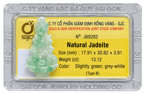 Natural Jadeite Guanyin Buddha - AME Jewlellery