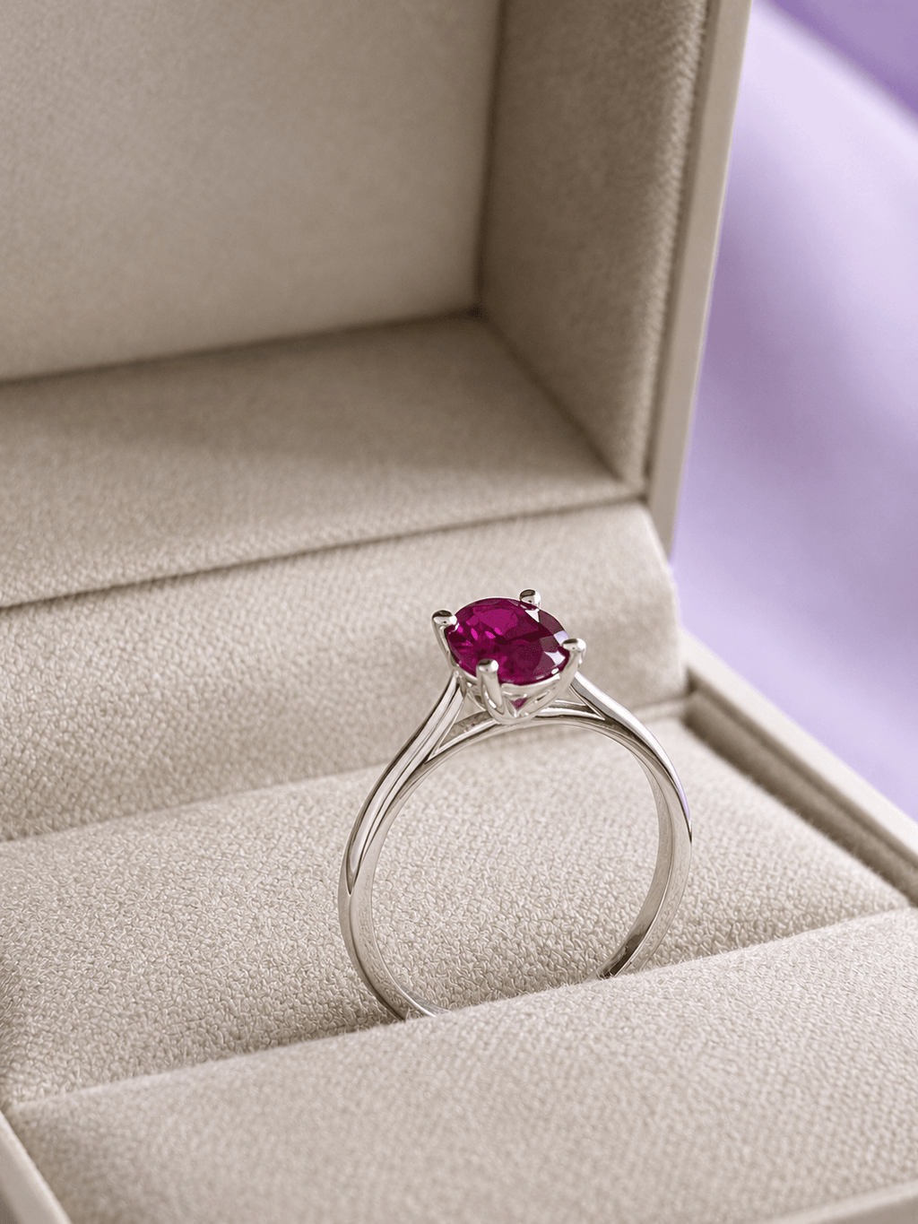 nhẫn đá quý tự nhiên Ruby - AME Jewellery