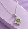 Pendentif en argent sterling avec péridot  - AME Jewellery