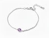 Lắc tay Đá quý tự nhiên Amethyst Bracelet in Sterling Silver by AME Jewellery