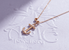 Anchor Pendant Chain Necklace in 18K Rose Gold | Mặt dây Mỏ Neo Vàng | AMEJewellery