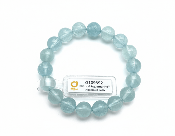 Chuỗi vòng tay Đá quý tự nhiên Aquamarine Bead Bracelet from AME Jewellery