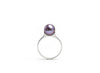 Nhẫn Vàng trắng Ngọc trai nuôi nước ngọt Aubergine Freshwater Pearl Ring in 10K White Gold by AME Jewellery