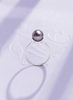Nhẫn Vàng trắng Ngọc trai nuôi nước ngọt Aubergine Freshwater Pearl Ring in 10K White Gold by AME Jewellery