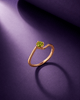 Bague Solitaire Twist en Péridot Naturel et Or Rose 14K - AME Jewellery