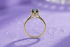 Bague torsadée en topaze bleue de Londres en or jaune 14K - AME Jewellery