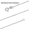 Dây chuyền bi nữ Bạc cao cấp Ball Bead Chain Necklace in Sterling Silver by AME Jewellery