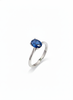Nhẫn Vàng trắng Đá quý tự nhiên Oval Blue Sapphire Ring in White Gold by AME Jewellery