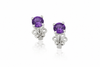 Bông tai đá quý tự nhiên Amethyst - AME Jewellery