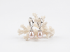 Lavender or Aubergine Teardrop Freshwater Cultured Pearl Huggie Hoop Earrings in Sterling Silver by AME Jewellery.
