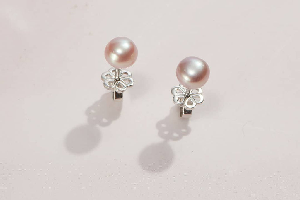 Bông tai Ngọc trai nước ngọt  Lavender Pearl Earrings  | AME Jewellery