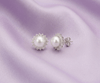 Bông tai Ngọc trai nuôi nước ngọt trắng - AME Jewellery