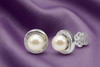 Bông tai Ngọc trai nước ngọt lavender - AME Jewellery