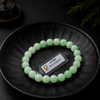 Bracelet en perles de jade jadéite verte Birmane - AME Jewellery