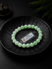Bracelet en perles de jade jadéite verte Birmane - AME Jewellery