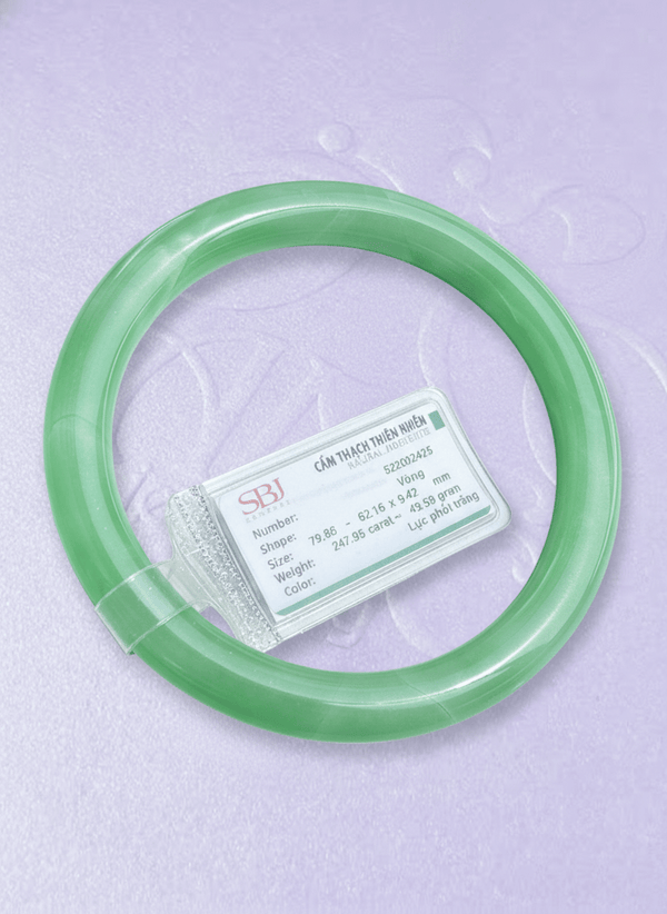 Vòng Cẩm Thạch thiên nhiên Miến Điện | Burmese Jadeite Jade Bangle | AME Jewellery