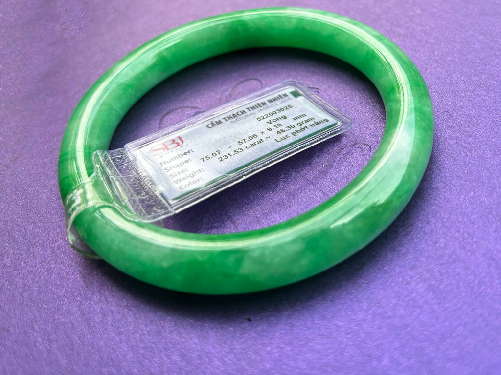 Vòng Cẩm Thạch thiên nhiên Miến Điện | Burmese Jadeite Jade Bangle | AME Jewellery